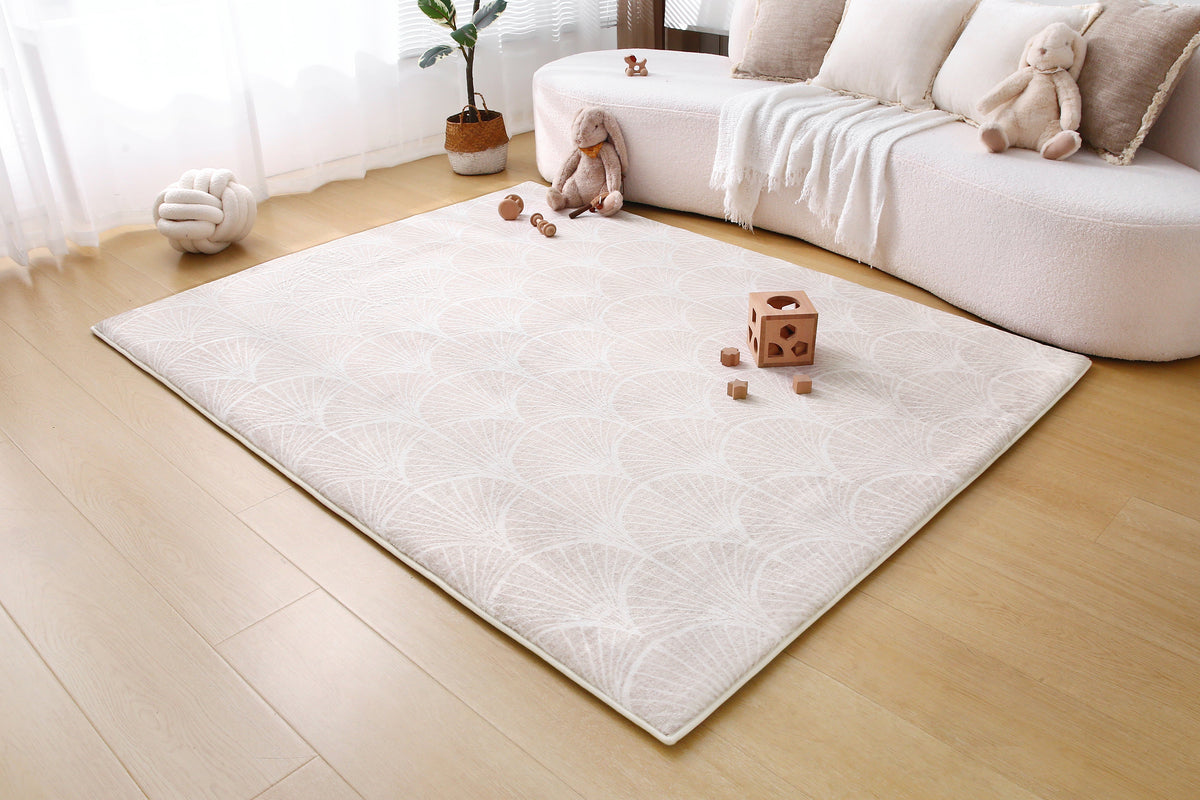 Plush Play Mat - Shell - Latte