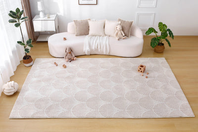 Plush Play Mat - Shell - Latte