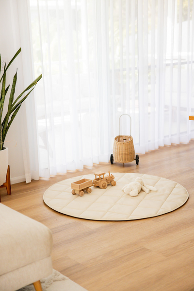 Quilted Play Mat - Ivory