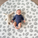 Round Palm Leaf Baby Play Mat | Waterproof | Reversible | Non Toxic