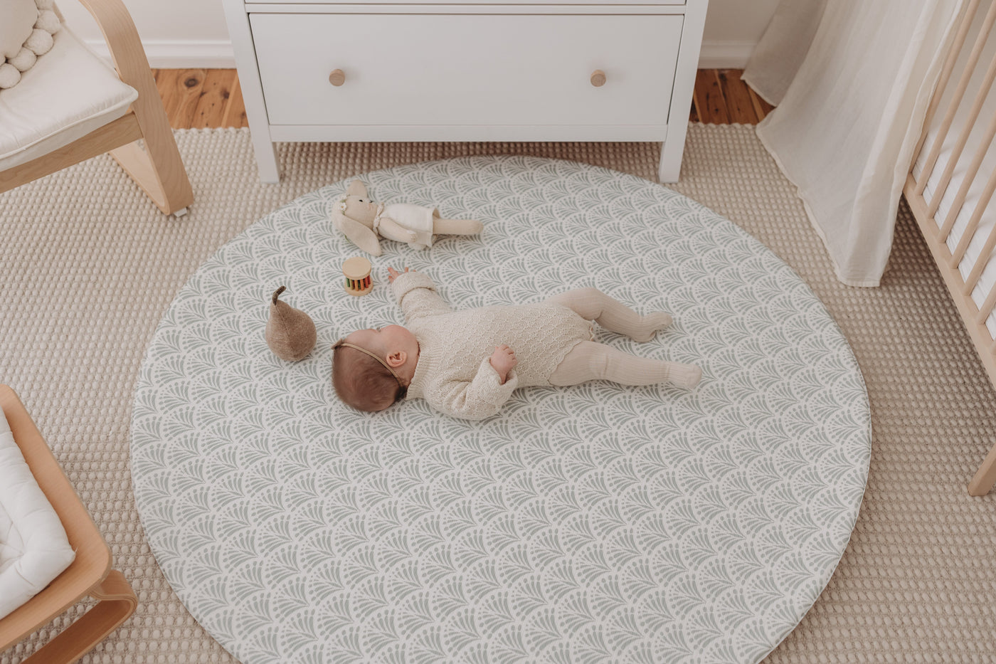 Round online play mat