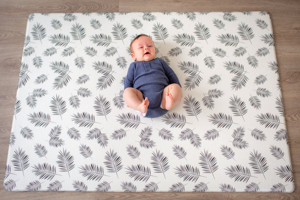 Small Palm Leaf Baby Play Mat | Waterproof | Reversible | Non Toxic