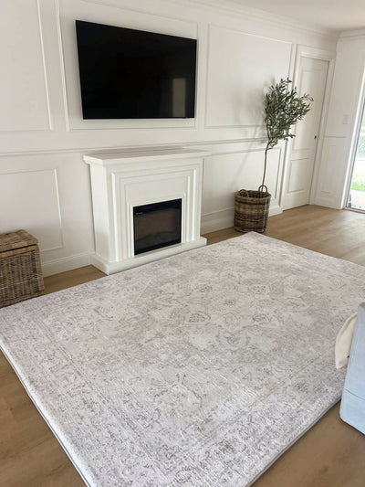 Plush Play Mat - Persian Vintage - Grey
