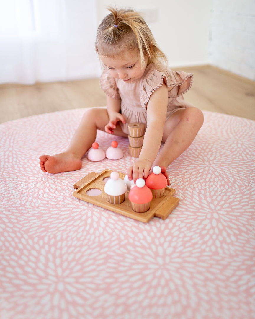 ROUND: Pink Petal / Petal Play Mat