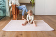 SMALL: Neutral Leopard / Sunset Palm Leaf Play Mat