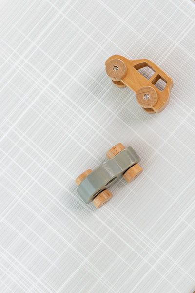 SMALL: Misty Grey Linen / Misty Grey Terrazzo Play Mat