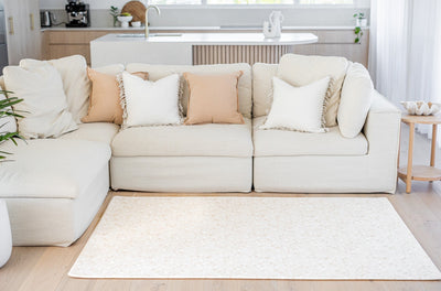 LARGE: Latte Terrazzo / Latte Linen Play Mat